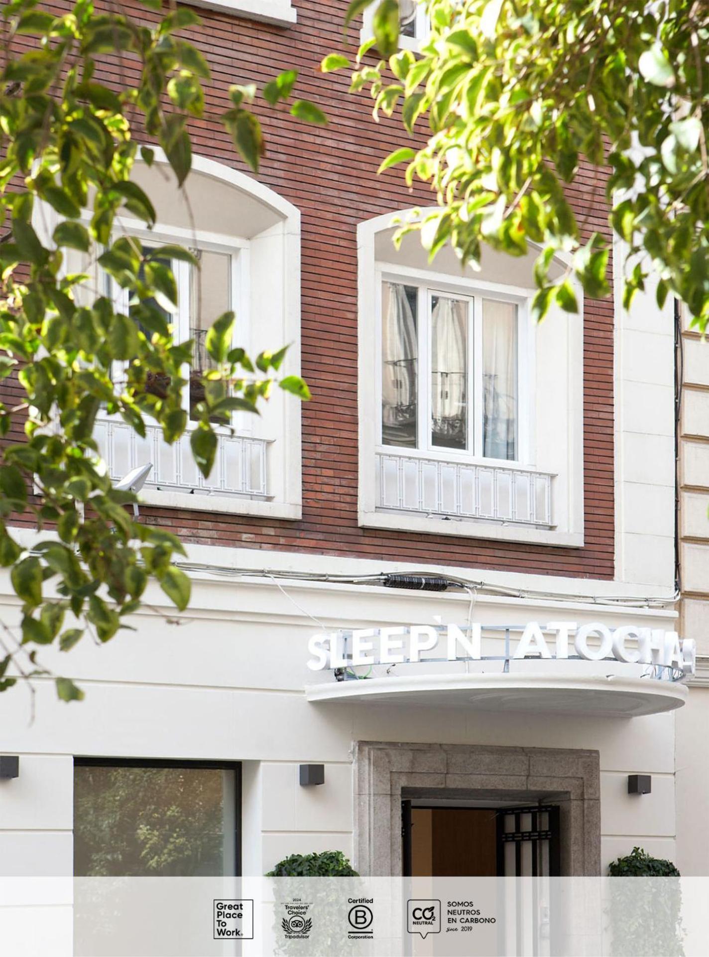 Sleep'N Atocha - B Corp Certified Hotell Madrid Eksteriør bilde